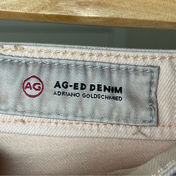 AG The Isabelle High-Rise Straight Crop Jeans, Blush, Casual, Weekend, 32 - Picture 14 of 16